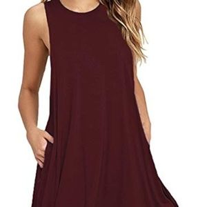 Women's Summer Casual Swing T-Shirt Dresses Beach